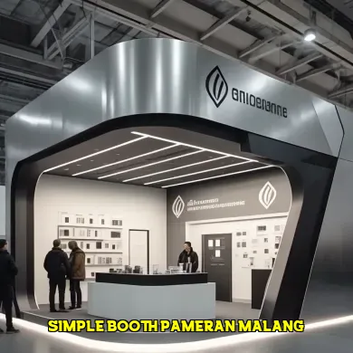 simple booth pameran malang